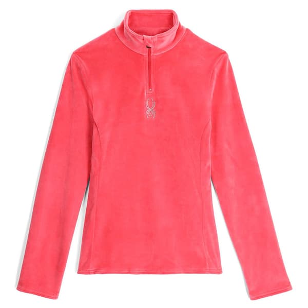 Spyder Shimmer Bug Fleece Med Halv Dragkedja Rosa L Kvinna