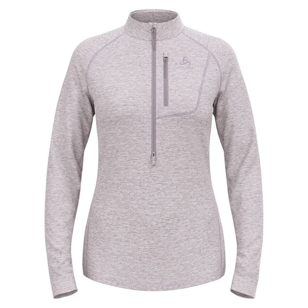 Odlo Tencia Fleece Med Halv Dragkedja Grå,Lila XS Kvinna