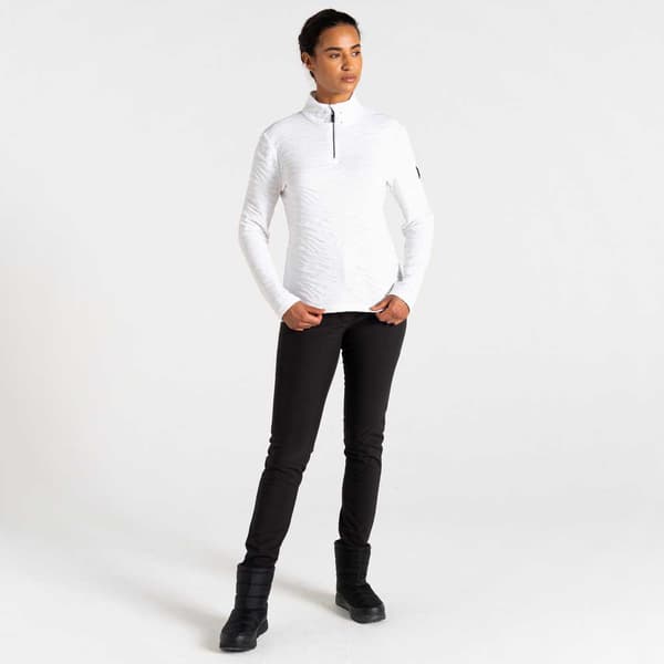 Dare2b Glamorize Ii Fleece Med Halv Dragkedja Vit 14 Kvinna