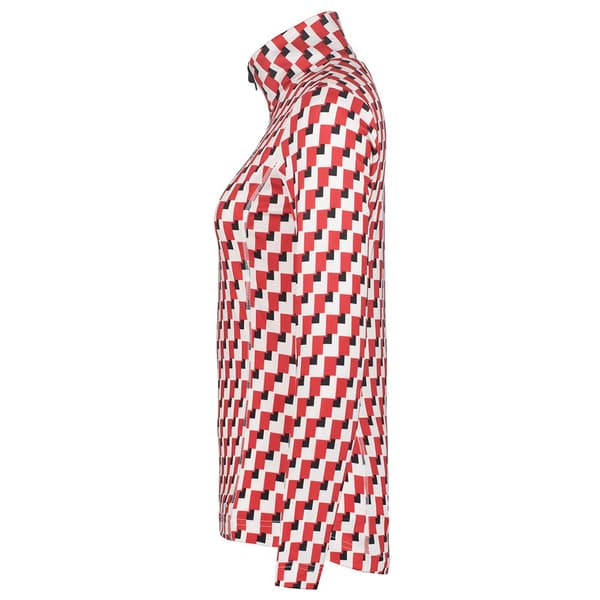 Luhta Karstula Fleece Med Halv Dragkedja Röd XL Kvinna