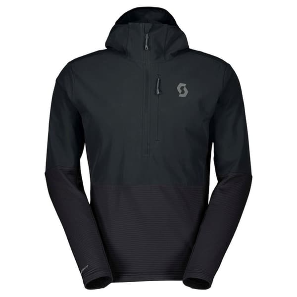 Scott Defined Tech Hybrid Fleece Med Halv Dragkedja Svart L Man
