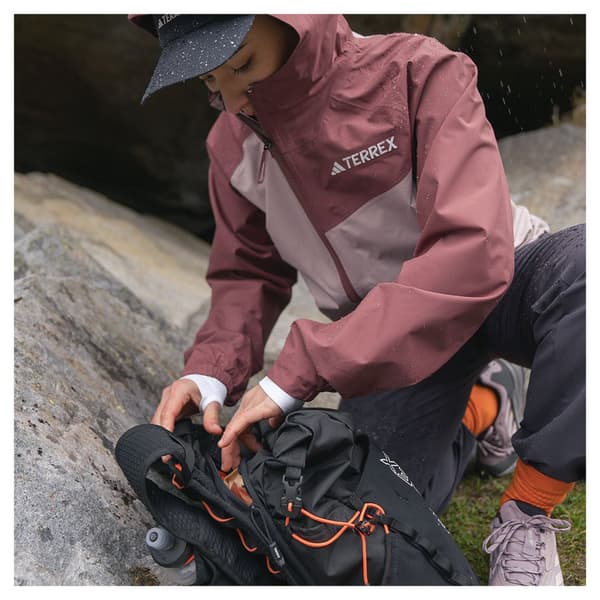 Adidas Terrex Multi 2l Rain.rdy Jacka Rosa XS Kvinna