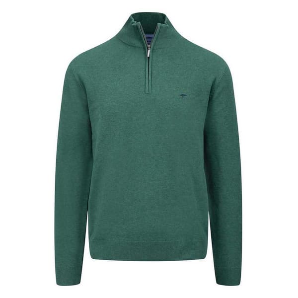 Fynch Hatton 1414215 Halv Lynlås Sweater Grøn 2XL Mand