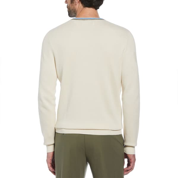Original Penguin Tipped Crew Neck Villapaita Beige S Mies