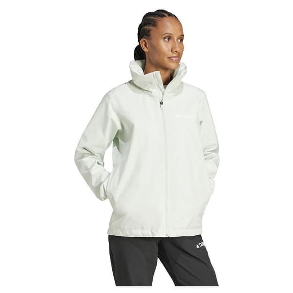 Adidas Multi Essentials 2l Rain Jakke Grøn XS Kvinde