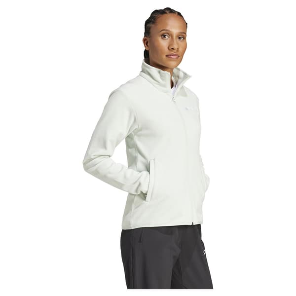 Adidas Multi Essentials Vetoketjullinen Fleecetakki Vihreä XS Nainen