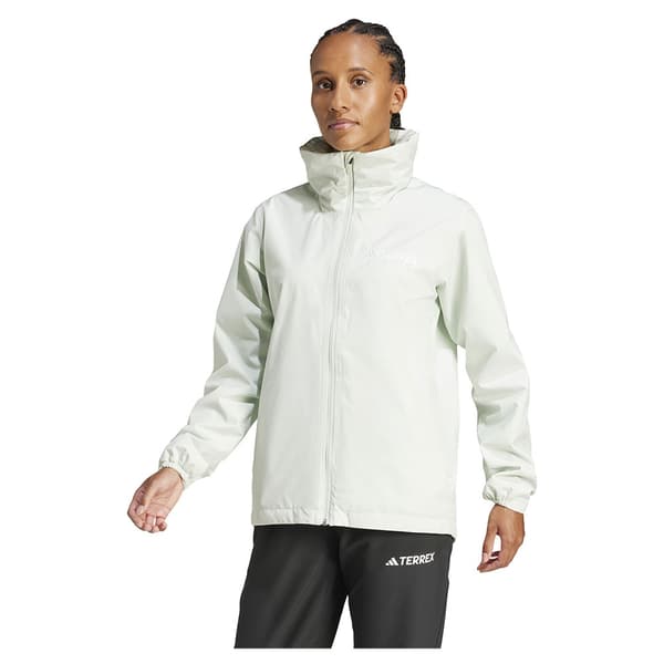 Adidas Multi Essentials 2l Rain Jacka Grönt L Kvinna