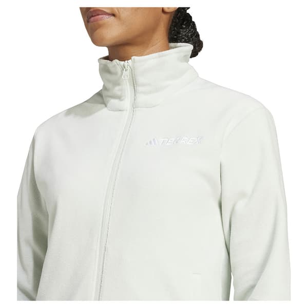 Adidas Multi Essentials Vetoketjullinen Fleecetakki Vihreä M Nainen