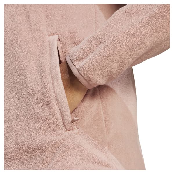 Adidas Multi Essentials Fleecejakke Med Fuld Lynlås Rosa M Kvinde