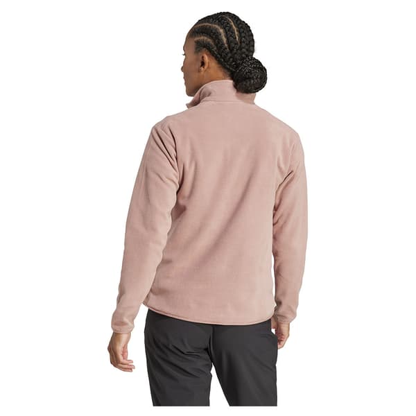 Adidas Multi Essentials Fleecejakke Med Fuld Lynlås Rosa M Kvinde