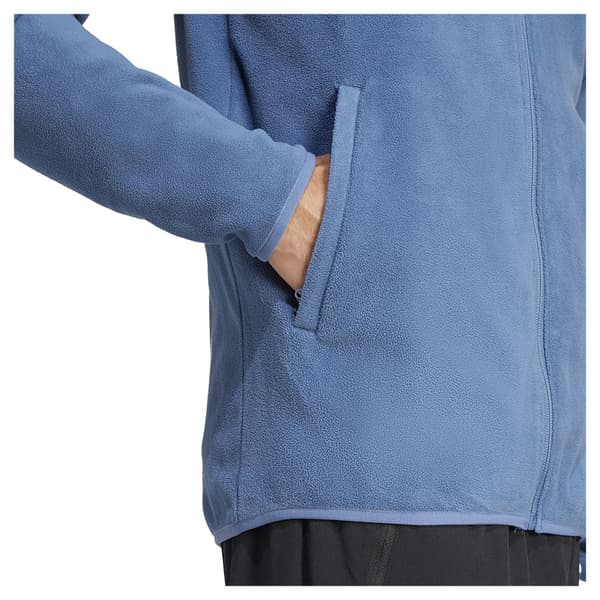 Adidas Multi Essentials Fleecejacka Med Dragkedja Blå XL Man