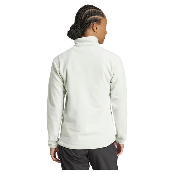 Adidas Multi Essentials Fleece Med Halv Dragkedja Grönt XS Kvinna