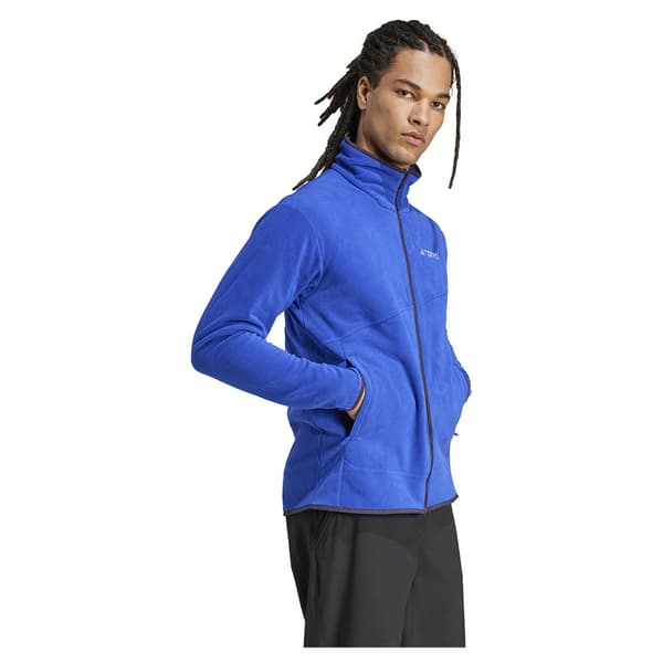 Adidas Terrex Multi Fleecejacka Med Dragkedja Blå M Man