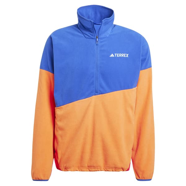 Adidas Terrex Multi Climawarm Fleece Med Halv Dragkedja Orange,Blå L Man