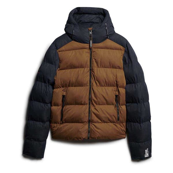 Superdry Colour Block Sport Jacka Brun M Man