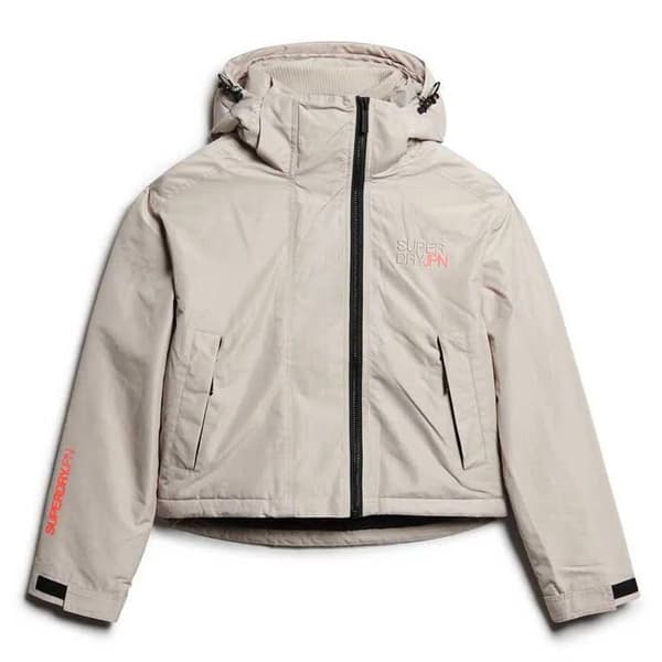 Superdry Embroidered Windbreaker Jacka Grå M Kvinna