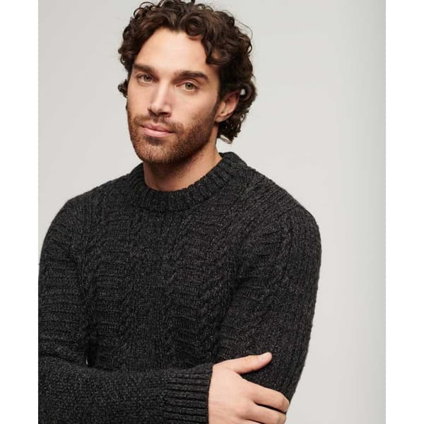 Superdry Jacob Cable Tröja Svart XL Man