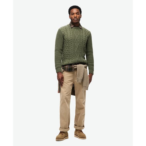 Superdry Jacob Cable Tröja Grönt XL Man