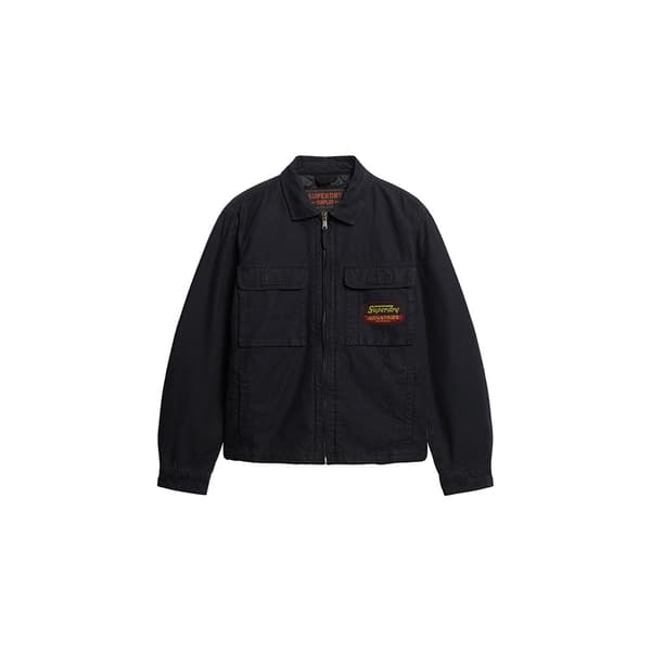 Superdry Patched Thru Jacka Svart XL Man