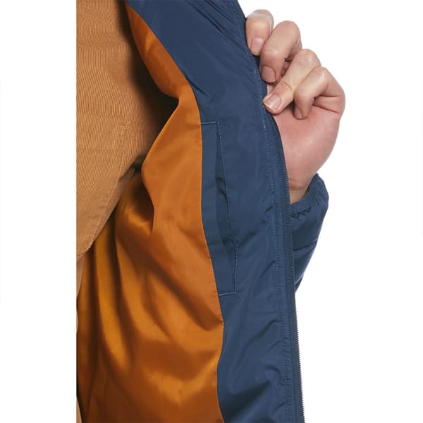 Original Penguin Lightweight Faux Down Colorblock Puffjacka Blå L Man