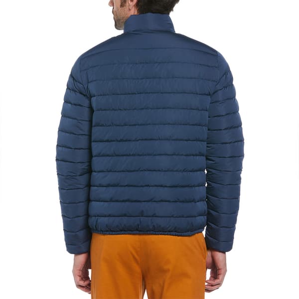 Original Penguin Lightweight Faux Down Colorblock Puffjacka Blå L Man