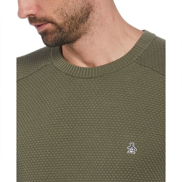 Original Penguin Novelty Bubble Stitch Trøje Grøn L Mand