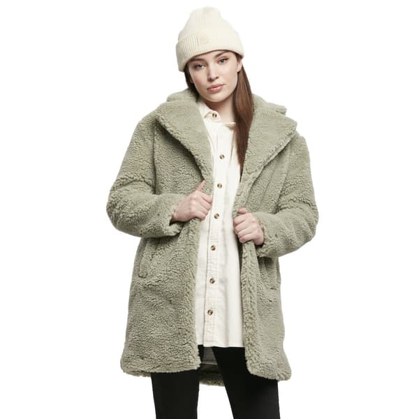 Urban Classics Oversized Sherpa-big Jakke Grøn 3XL Kvinde