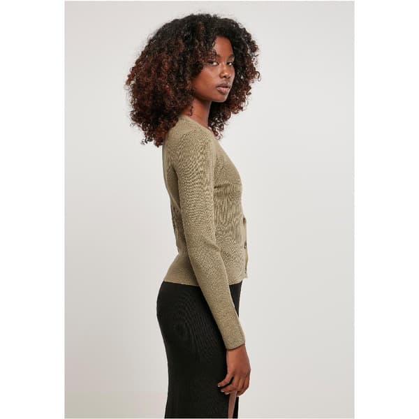 Urban Classics Knit Cardigan Brun 5XL Kvinde