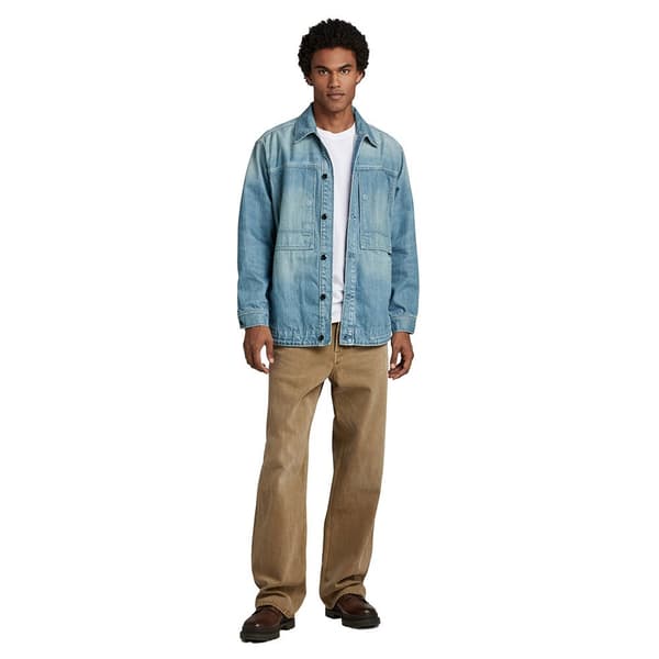 G-star Us Navy Shanorak Jeansjacka Blå M Man