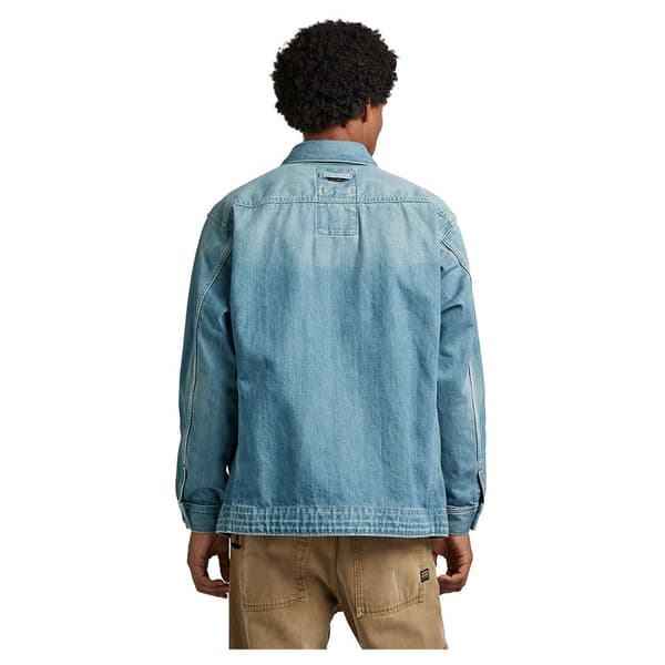 G-star Us Navy Shanorak Jeansjacka Blå M Man