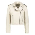 Miniatyrbillede 3 af 5: Garcia U40091 Læderjakke Beige XL Kvinde