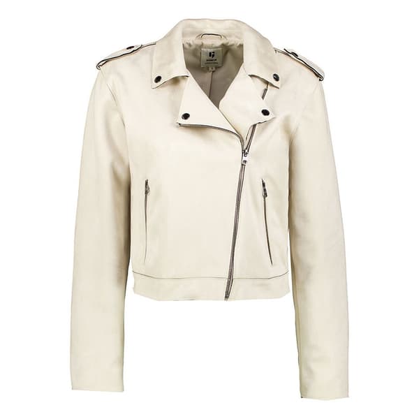 Garcia U40091 Læderjakke Beige XL Kvinde