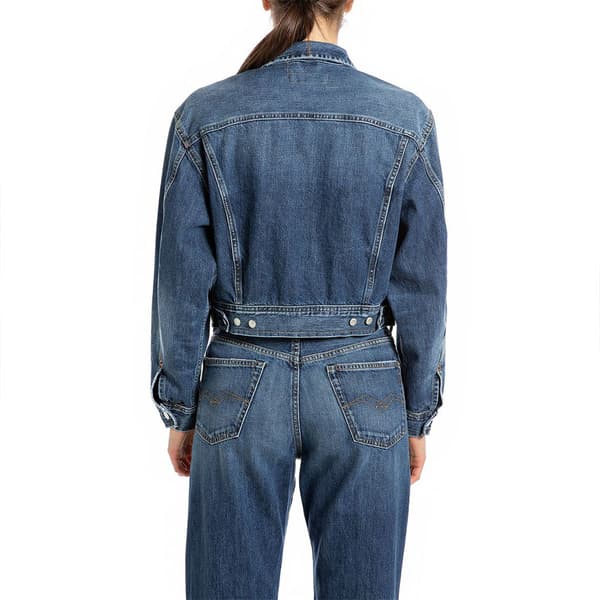 Replay W7z1 .000.800 721 Denimjakke Blå XL Kvinde