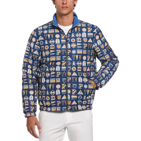 Original Penguin Reversible Aop Collegiate Jacka Blå M Man