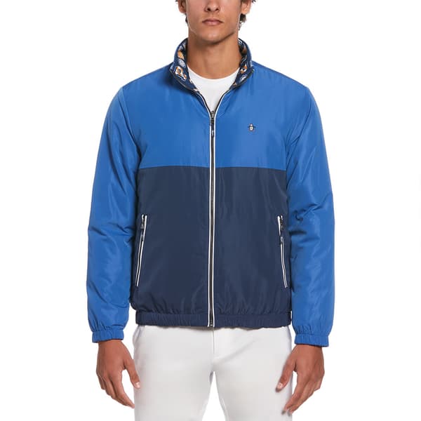 Original Penguin Reversible Aop Collegiate Jacka Blå M Man