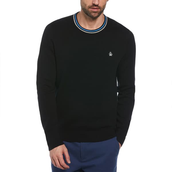 Original Penguin Tipped Crew Neck Trøje Sort XL Mand