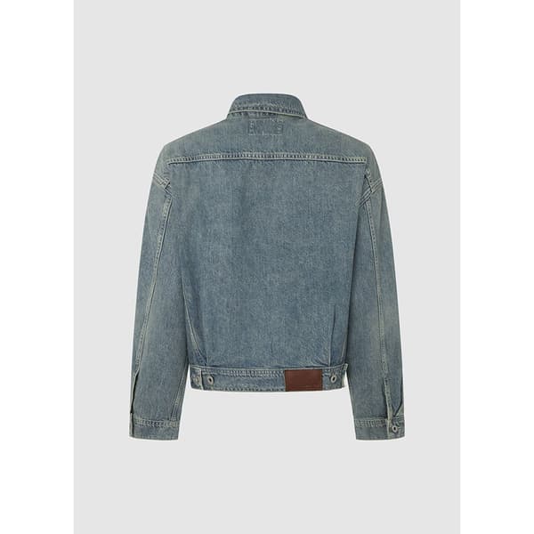 Pepe Jeans Relaxed Denim Jakke Blå XL Kvinde