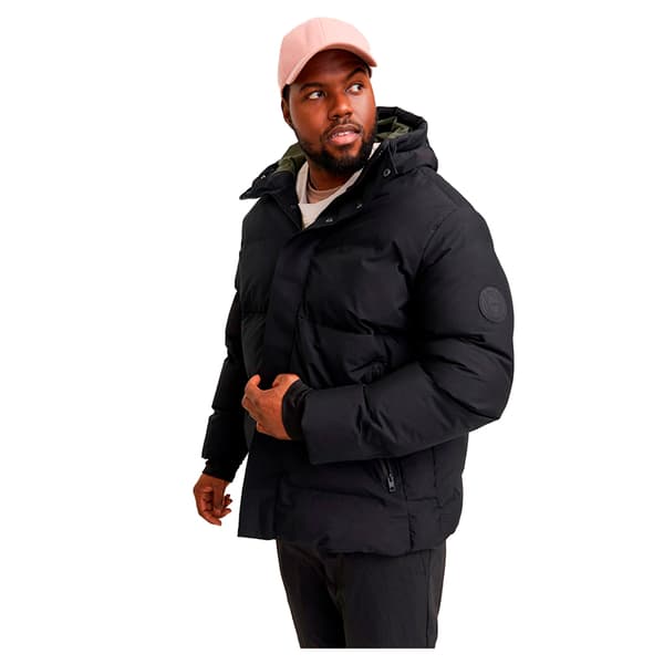 Jack & Jones Alpha Puffer Plus Size Takki Musta 2XL Mies