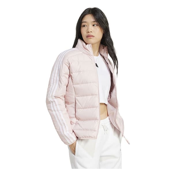 Adidas Essentials 3 Stripes Light Down Jacka Rosa M Kvinna