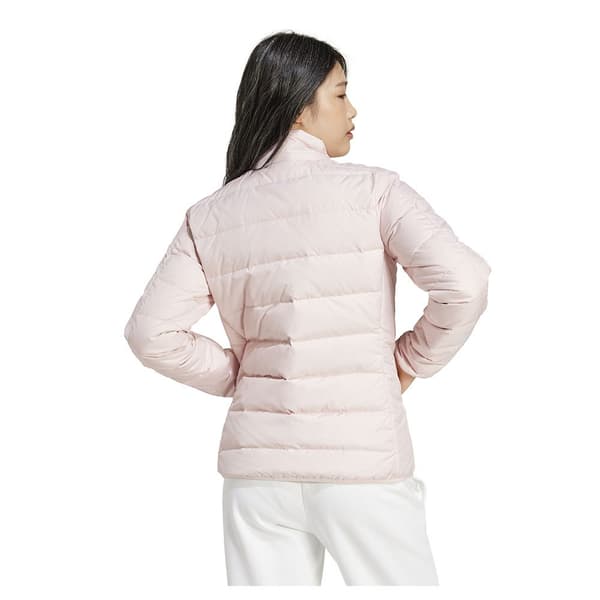 Adidas Essentials 3 Stripes Light Down Jacka Rosa M Kvinna