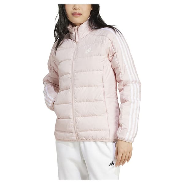 Adidas Essentials 3 Stripes Light Down Jacka Rosa M Kvinna