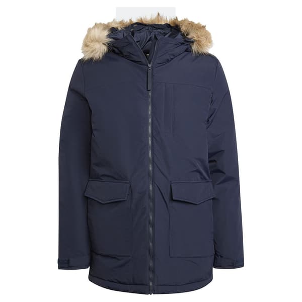 Adidas Paveric Fur Parka Grå L Mand
