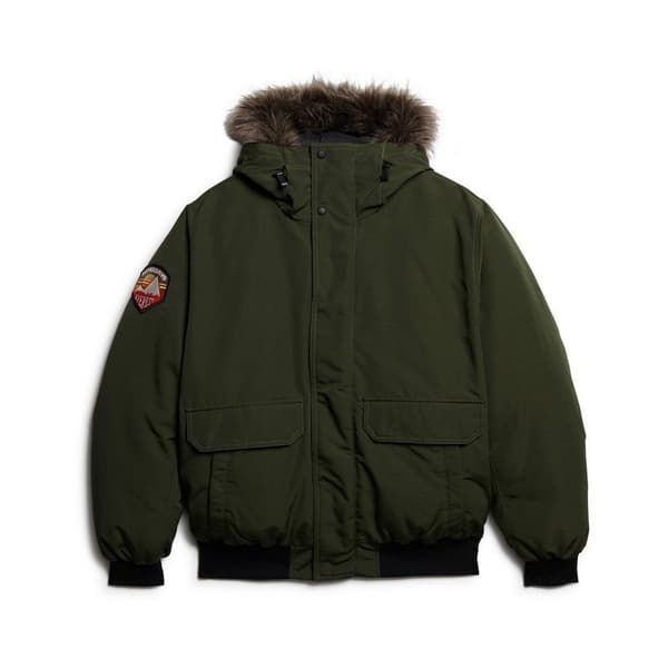 Superdry Everest Faux Fur Bomberjacka Grönt M Man
