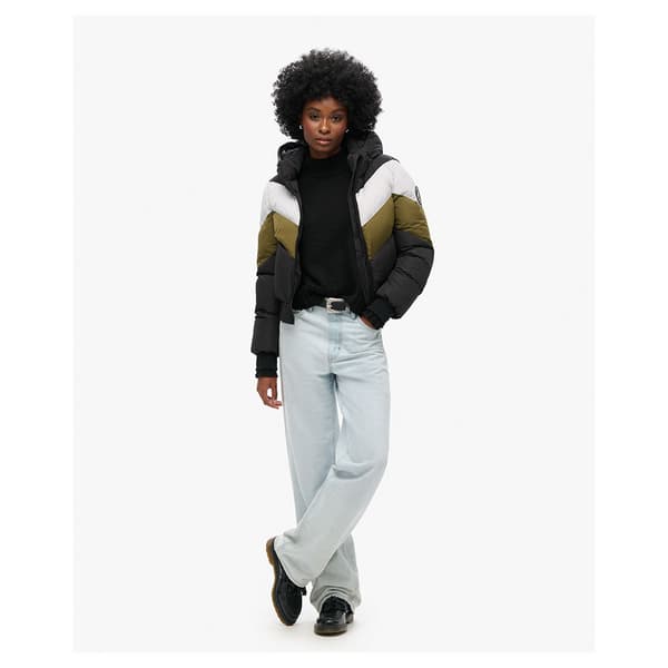Superdry Everest Retro Bomberjacka Svart S Kvinna