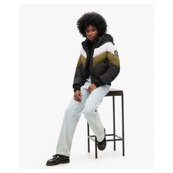 Superdry Everest Retro Bomberjacka Svart S Kvinna