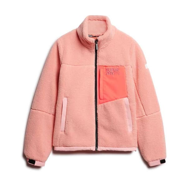 Superdry Fleece Trekker Jacka Rosa S Kvinna