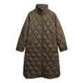 Miniatyrbillede 1 af 2: Superdry Superlong Quilt Liner Jakke Grøn S Kvinde