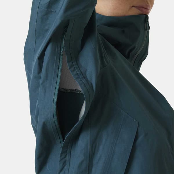 Helly Hansen Verglas Infinity 2.0 Regnjacka Grönt,Blå M Kvinna