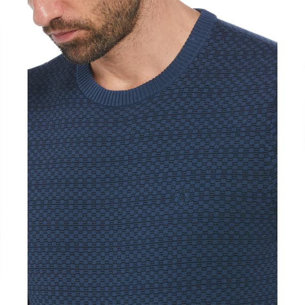 Original Penguin Ao Jacquard Check Trøje Blå XL Mand