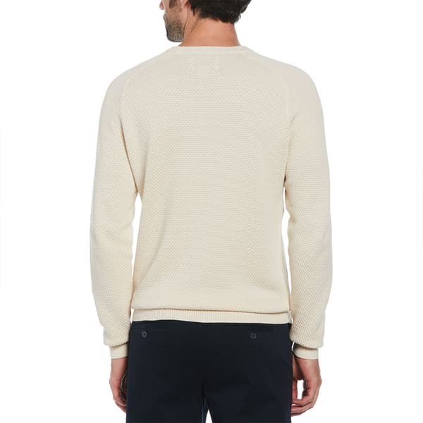 Original Penguin Novelty Bubble Stitch Trøje Beige XL Mand
